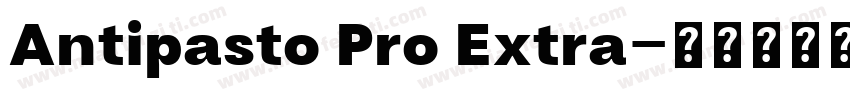 Antipasto Pro Extra字体转换
